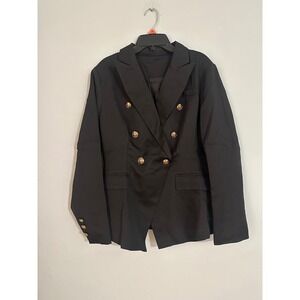 Blazer Jacket Gold Button Accents Business‎ Casual
